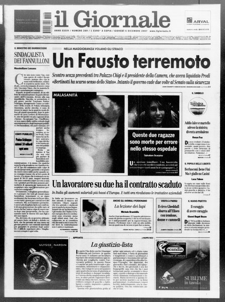 Il giornale : quotidiano del mattino